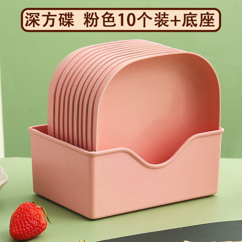 Geometric Plastic Cute Desktop Trash Bin, Home Small Waste Can, Decorative Shapes & Colors