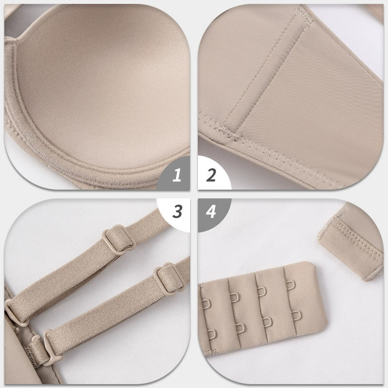 Thin supporting underwear with steel rings, bra