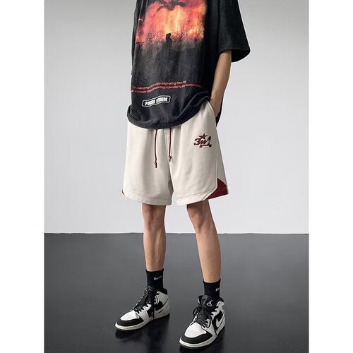 American basketball shorts for men and women, summer high street fashion brand five-pocket loose casual beach pants trendy
