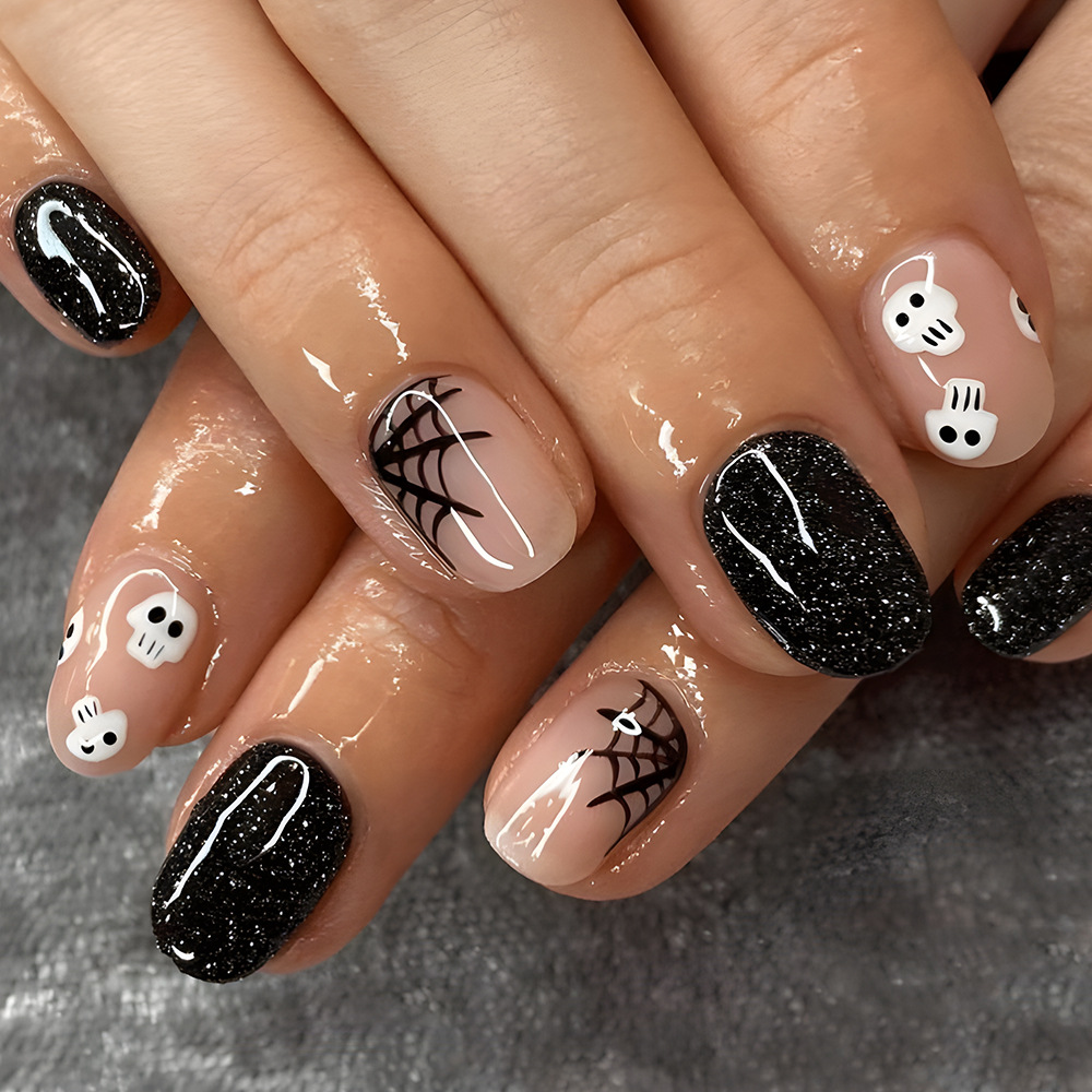 Colección de estilo caliente de Halloween, uso de uñas, press on nails, parches de uñas, uñas postizas transfronterizas image 72