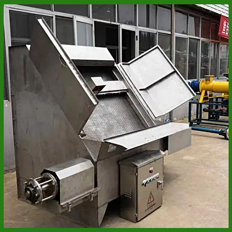 琪源380V斜筛式固液分离机 猪粪干湿分离机 有机肥固液分离机