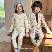 25秋冬装儿童德绒保暖内衣套装中大女童冬季小孩睡衣男童秋衣秋裤