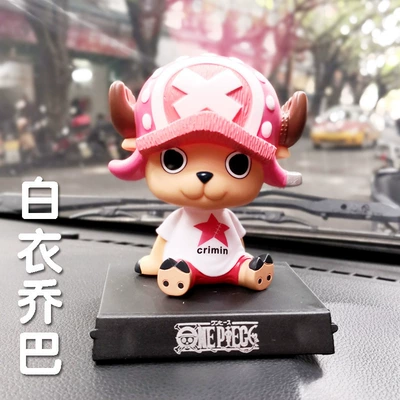 Cartoon Creative Car Ornaments, Car ornaments - -shaking-his-head-white-chopper