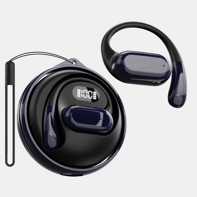 クロスボーダーD88ブルートゥースヘッドフォンの耳かけ式電気量表示OWSオープンヘッドフォンの長さは長くて薄いです。|undefined