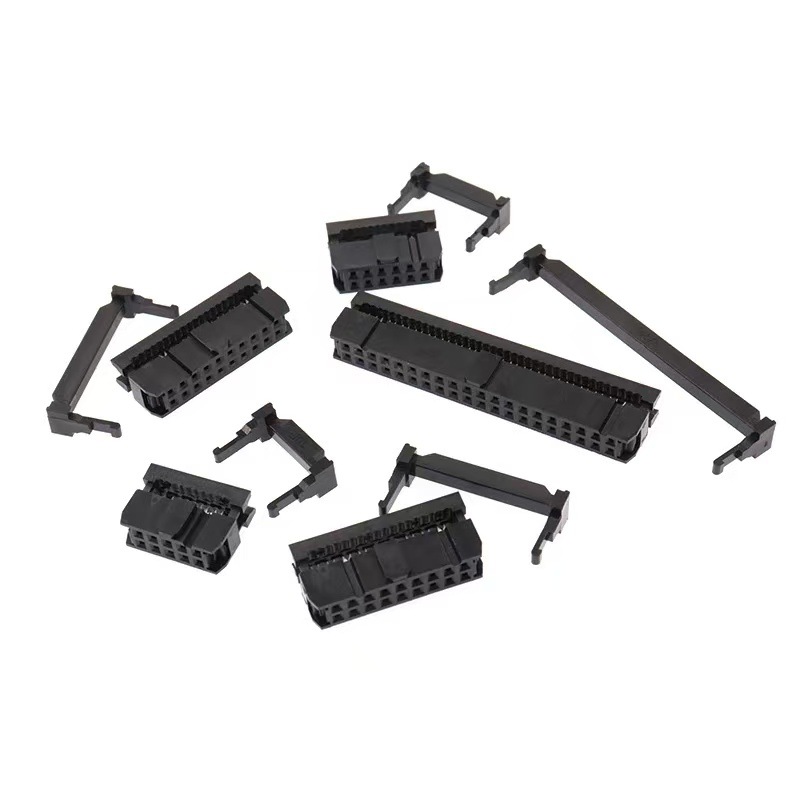 FC压线头排线头蝴蝶扣 2.54MM间距牛角头6-60P JTAG插头 ISP接口