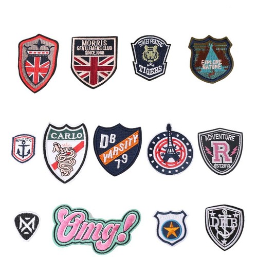 Yixiu embroidery cloth stickers computer embroidered badges cool and trendy DIY iron tower rice armband badge series clothing