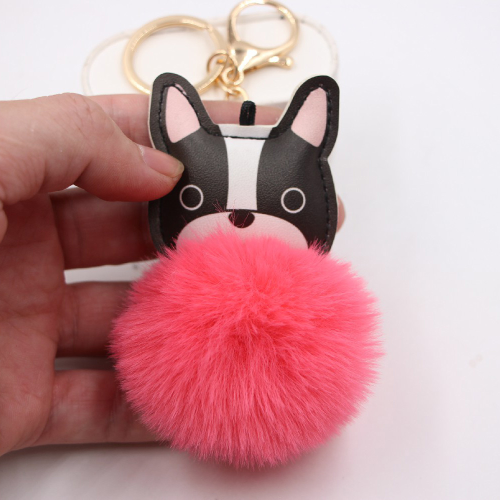 New Puppy Dog Key Chain Pendant Bag Purse Plush Pendant display picture 13