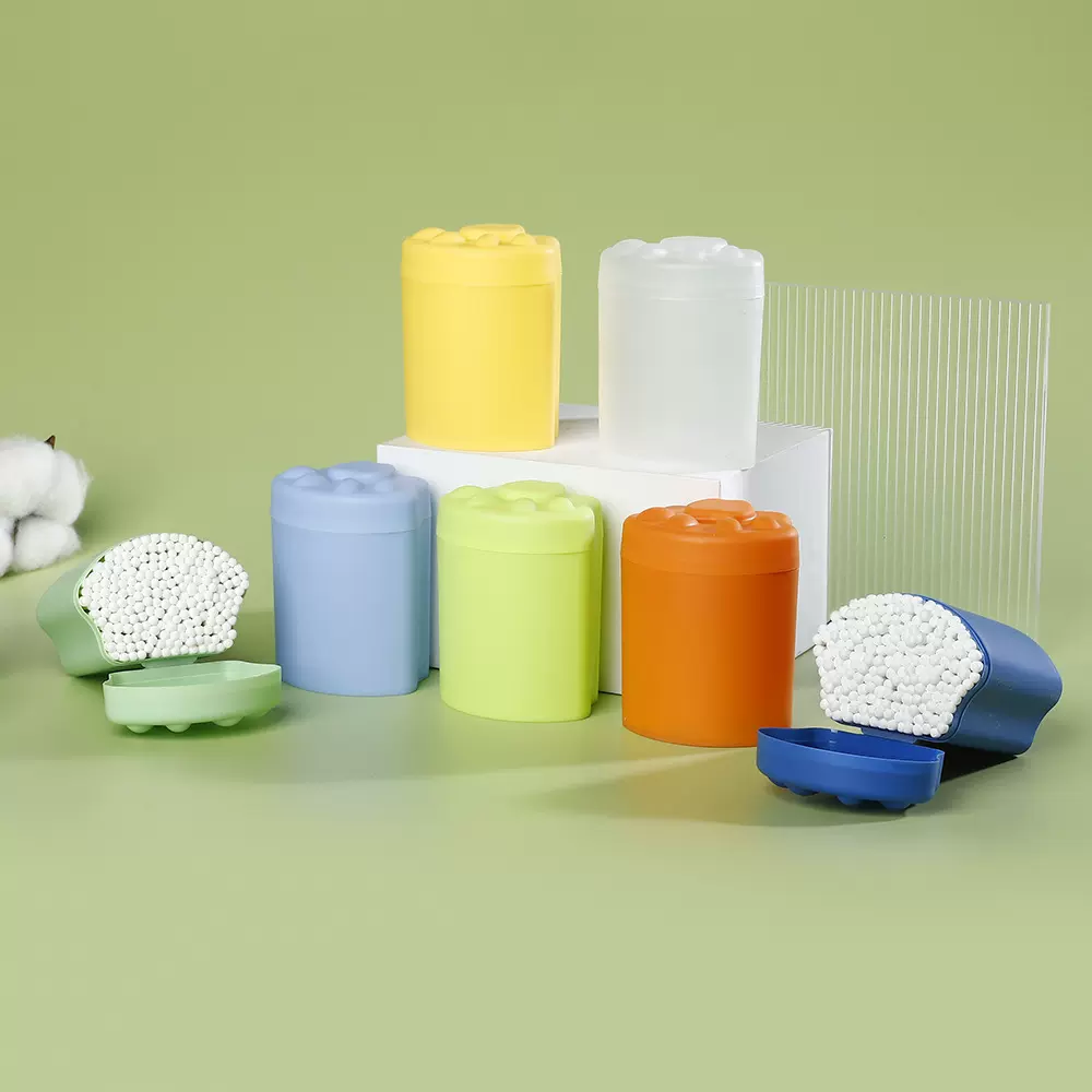 婴儿棉签200支猫爪盒装儿童小棉棒幼儿双头一次性清洁螺旋掏耳勺