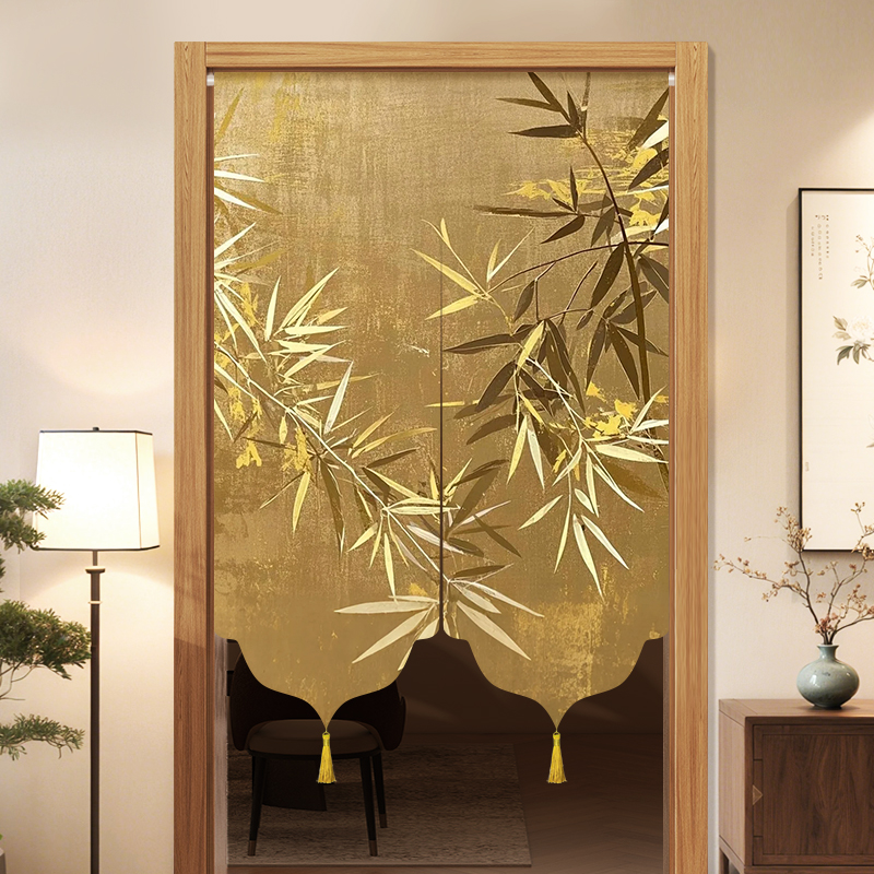 Golden wind blows the bamboo