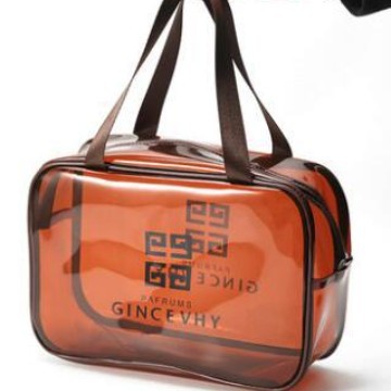 Bolsa de cosméticos de viaje transparente bolsa de lavado portátil de gran capacidad bolsa de almacenamiento impermeable bolsa de almacenamiento de ropa interior cosmética al por mayor