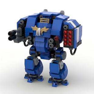 Cross-Border Hot Selling Moc Warhammer Shooter Fearless Ultramarines Compatible Lego Boy Assembled Building Block Set Model