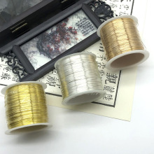 保色铜丝线100米 手工造型线饰品珍珠手链 耳环绕线DIY铜丝半硬线