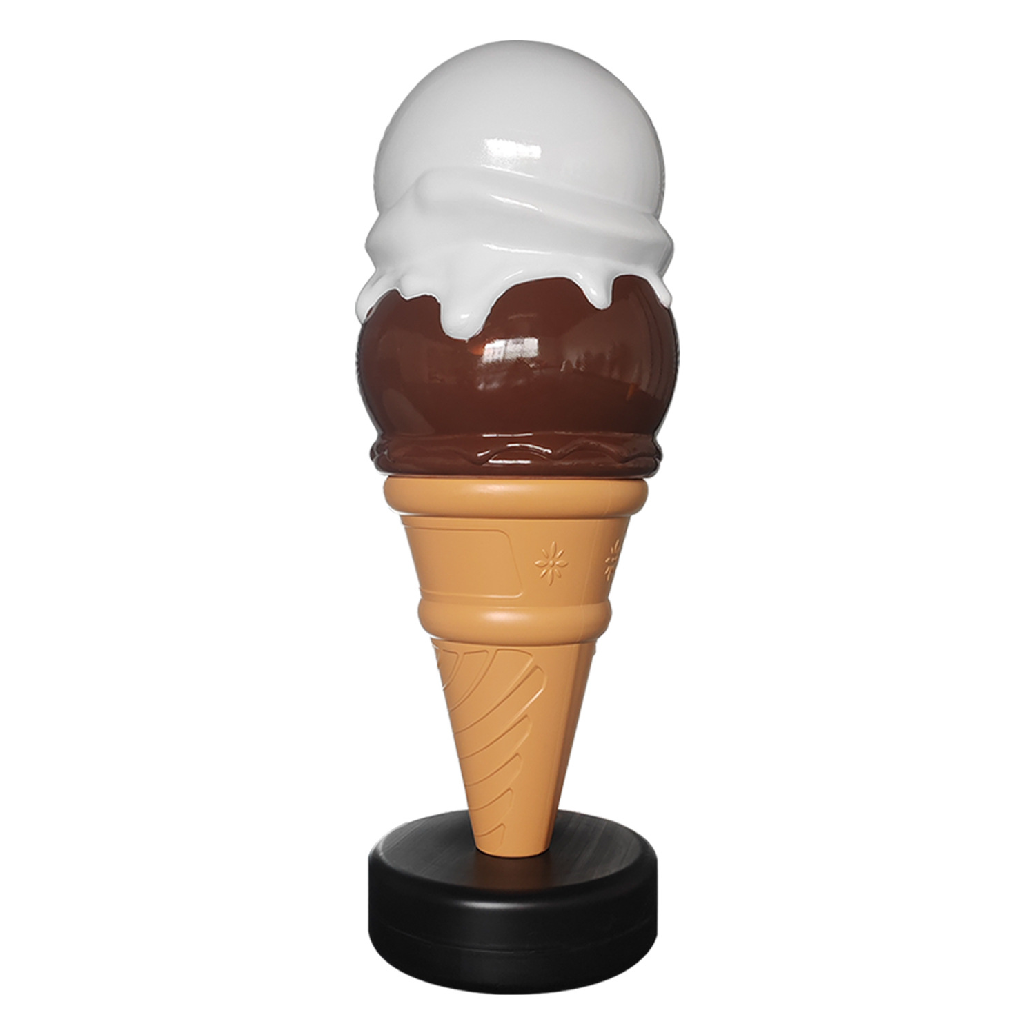 1.5 Miko simulación de helado modelo de lámpara de color cambiante de forma de helado comercial drenaje iluminación caja de luz publicitaria