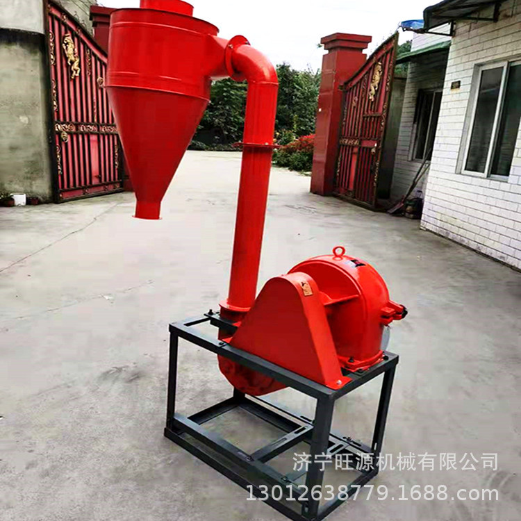 玉米自吸式粉碎机 自动上料饲料粉碎机 全自动饲料磨粉机