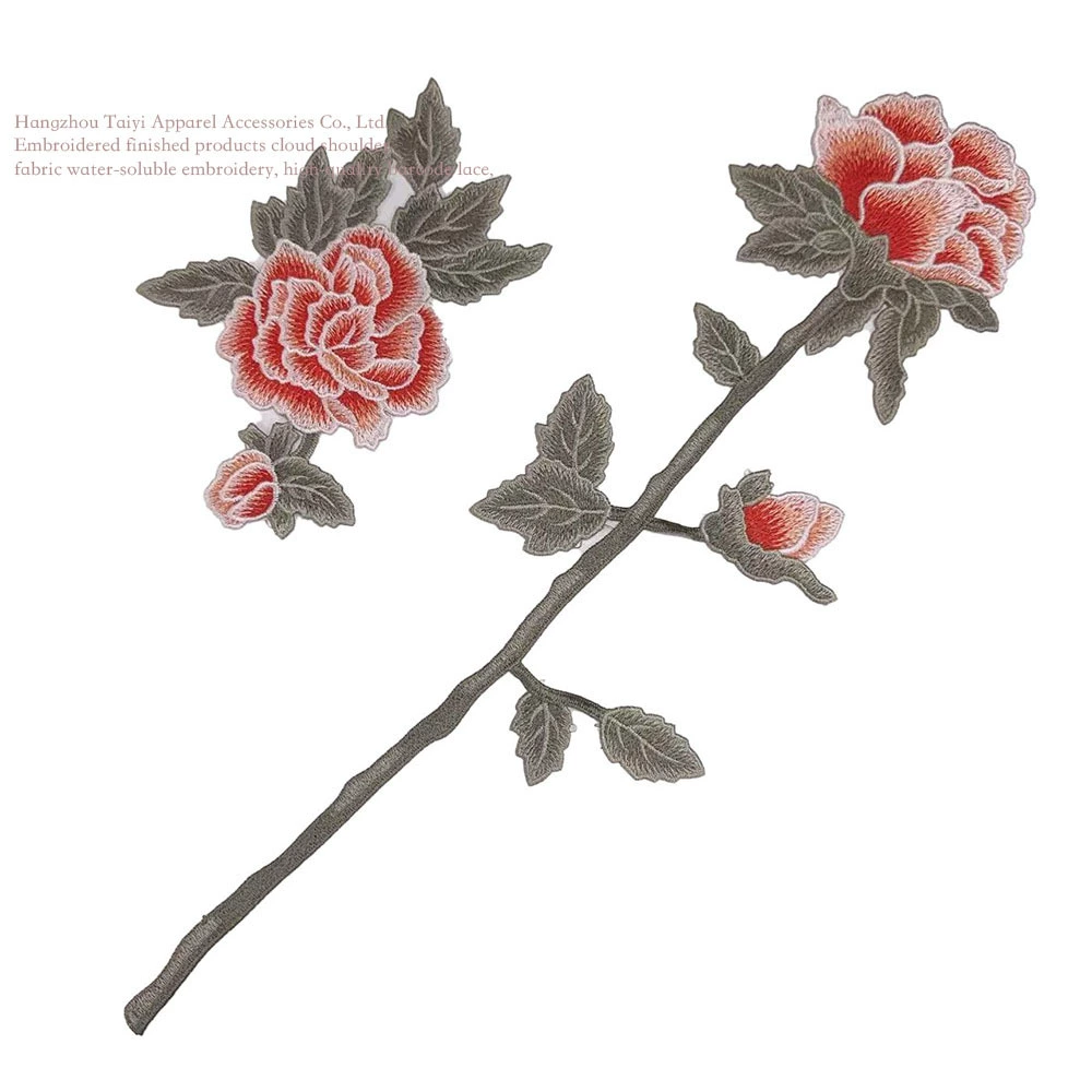 Изысканные наклейки из цветочной ткани