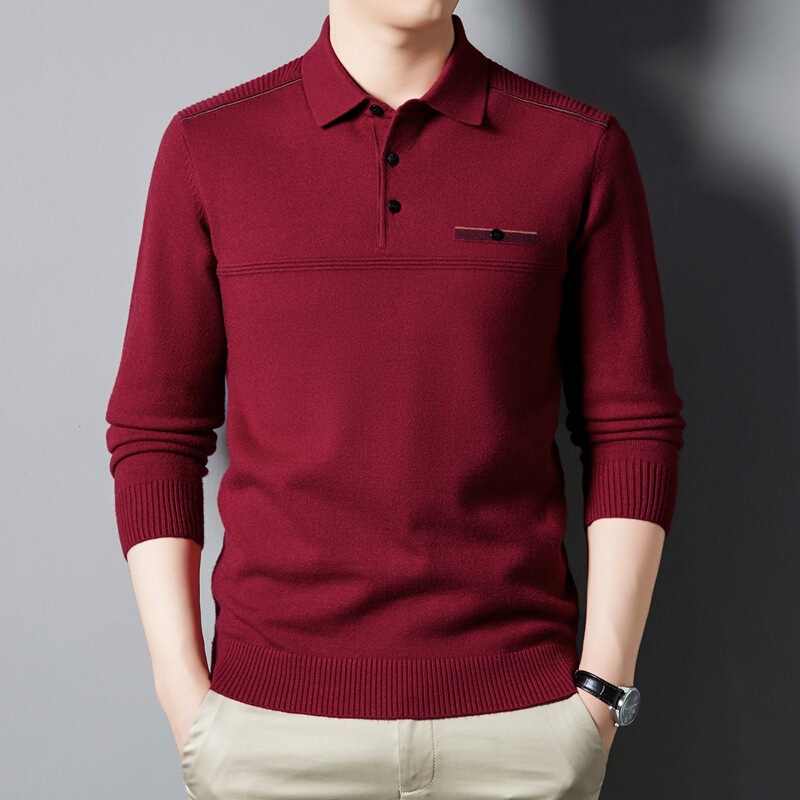 Counter 2024 autumn and winter new men's cashmere sweater middle-aged knitted base sweater fashion casual high quality sweater Counter 2024 autumn and winter new men's cashmere sweater middle-aged knitted base sweater fashion casual high quality sweater