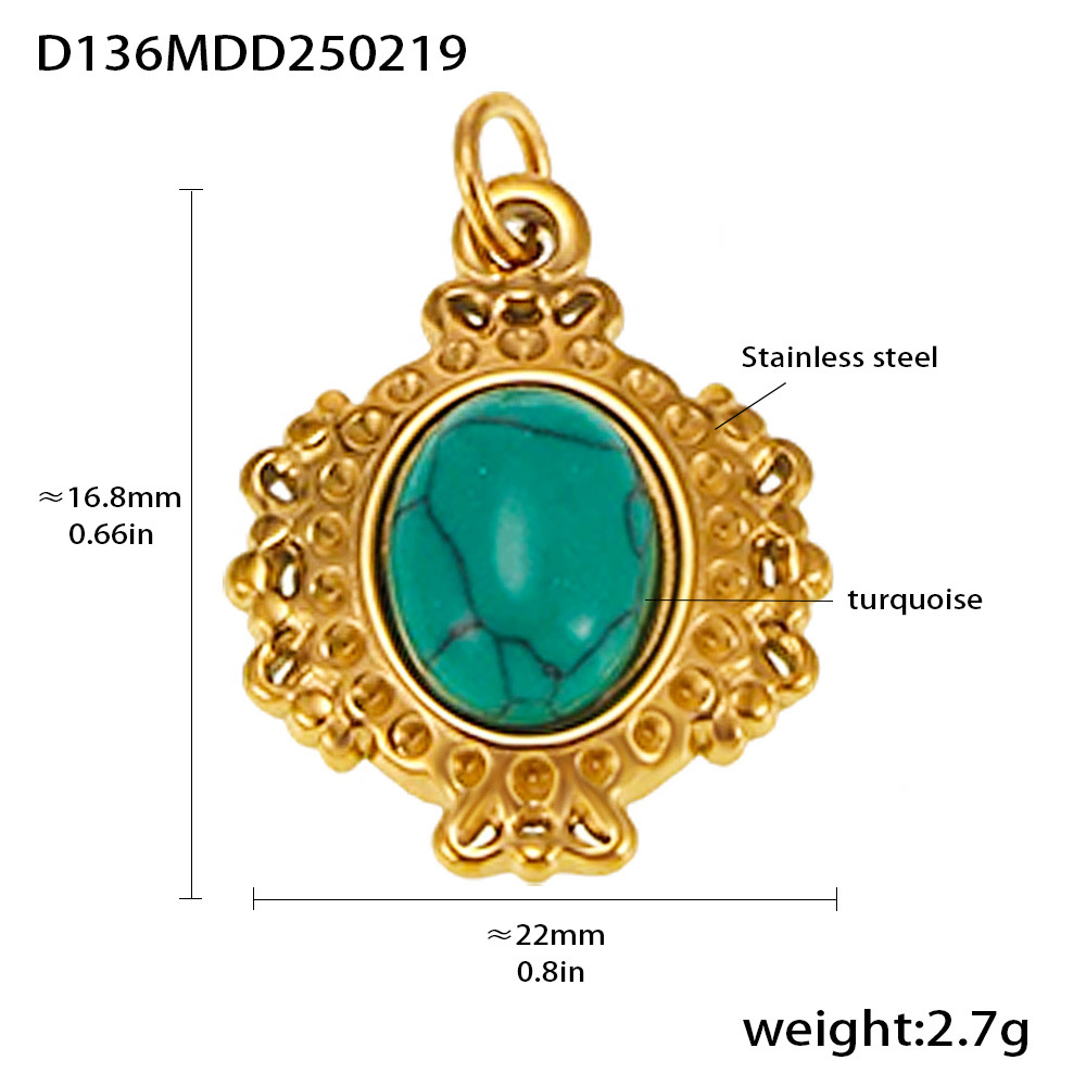 Moda misteriosa OL estilo personalidad colgante de acero inoxidable 18k oro real transfronterizo solo para los fabricantes de bombas europeas y americanas al por mayor