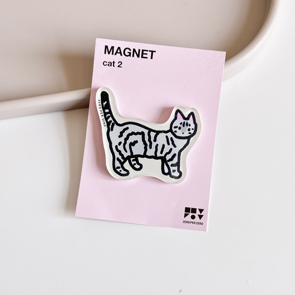 Corea del Sur zeroperzero familia ilustración de padres e hijos pegatinas de refrigerador acrílico imán magnético pegatinas de fotos