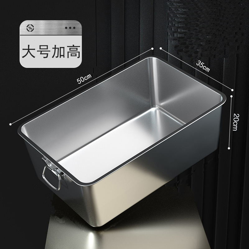 손잡이가 있는 고양이 배변 상자 [높은 울타리 모델] 50*35*20(적용 가능 7.5kg 내) - 무료 스티커