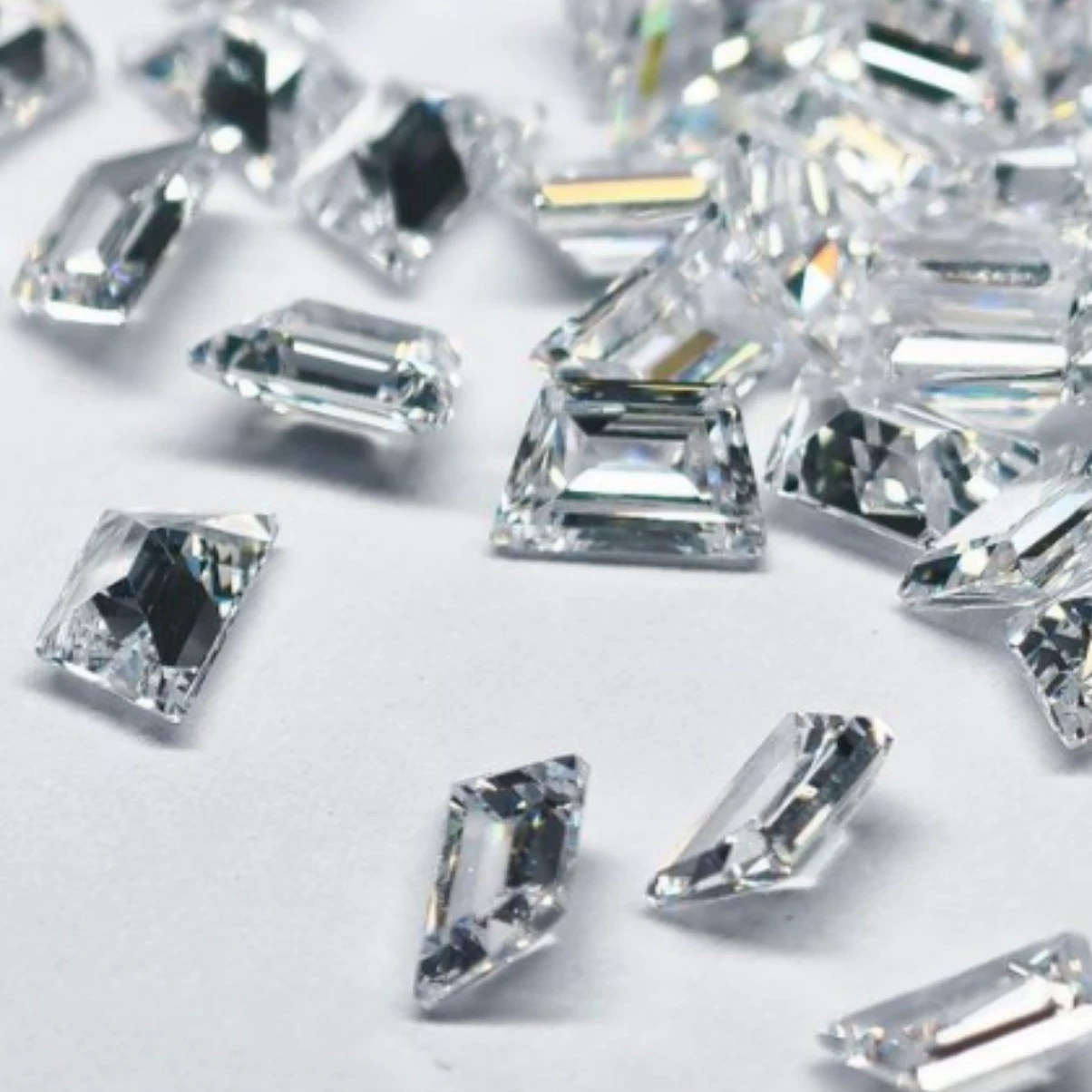 Лестница в форме лодки, квадратная корица, тайский материал, 5ASPG, ограненный циркон, кубический цирконий, свободный камень