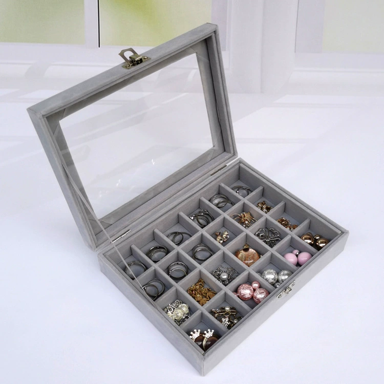 Storage system, ring, earrings, jewelry, transparent accessory, (Physicals), European style