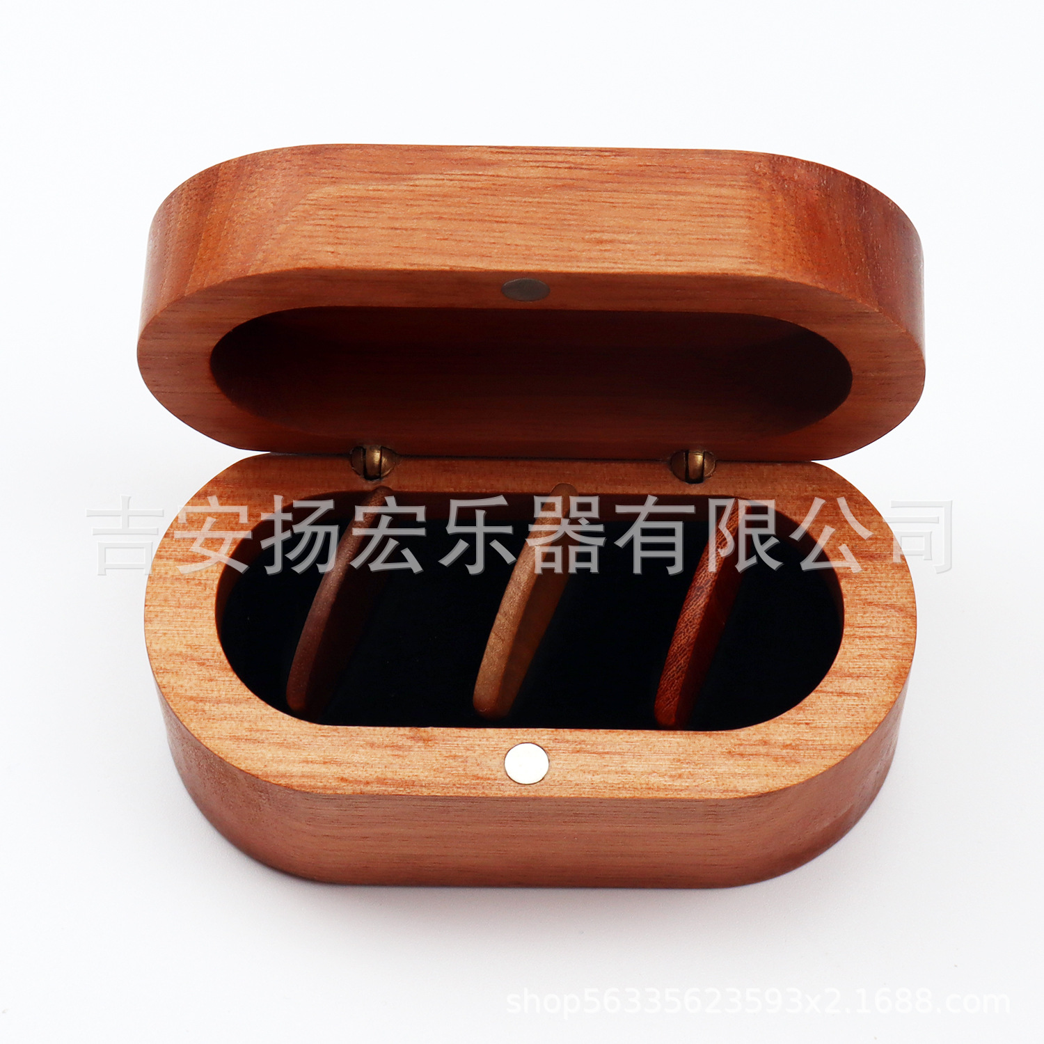 Guitarra caja de Pick de madera maciza caja de Pick traje de caja de regalo de madera maciza se puede utilizar como caja de joyería logotipo imprimible