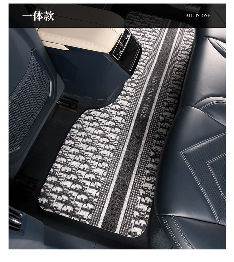 Car Mat Female Main Driving Thickened Silk Ring Model Universal Single Piece Anti-Slip Fixed Car Anti-Dirty Carpet Floor Mat