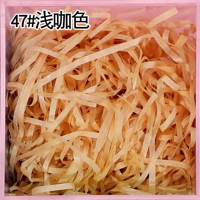 Плотный обложной карт зубчик raffia порванная бумага шелк 50g 30g бумага шелк упаковочная подарочная коробка декор заполнение цветной стружкой бумажные полоски