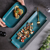 Retro Mo Green Ceramics Tableware Home Fang Panh Phnom Классическая креативная западная Niu Euk Panxi Panshi Shi Panpan