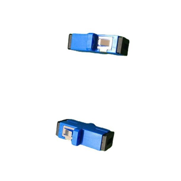 SC一体光纤法兰头 光纤耦合器 光纤适配器光缆裸纤千兆网插片式