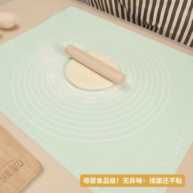Утолщенный бытовой силиконовый коврик для замеса теста, панель для выпечки и разделочная доска, пластиковая пищевая кухонная большая раскатка теста