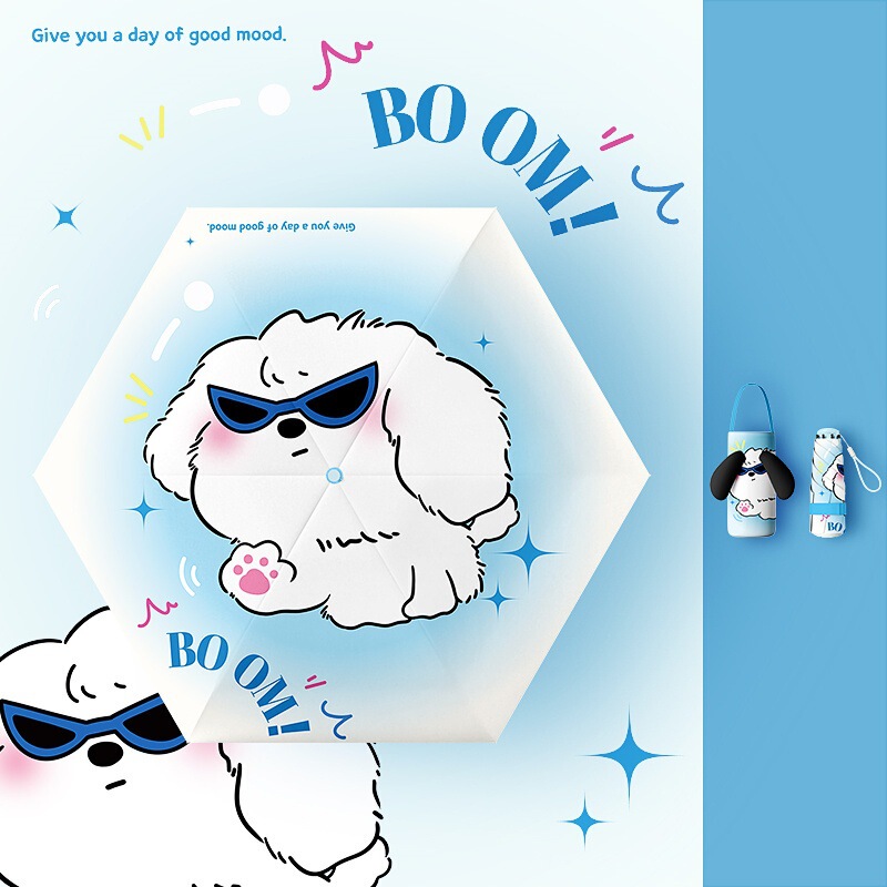 漫画傘 コンパクト 晴雨兼用 ミニポータブル 50% off 層日傘 日焼け止め UV 保護女性用日傘|undefined