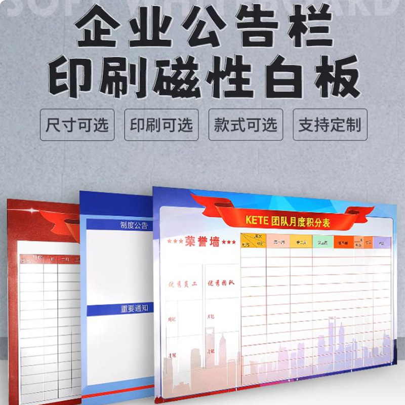 Pizarra blanca magnética personalizada, autoadhesiva, no daña las paredes, para enseñar grafitis, impresión de doble capa, succión magnética, para enseñanza en casa