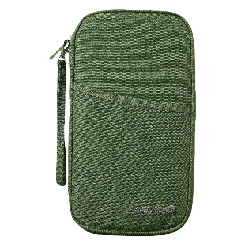Bolsa para pasaporte de viaje, tarjetero multifuncional, almacenamiento portátil, gran capacidad, maleta larga, billetera para billetes