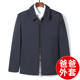 Spring Jacket Men's 60-year-old 70-year-old Grandpa Jacket Dad Lasel Button Clothes Jacket Thin Men's Clothing