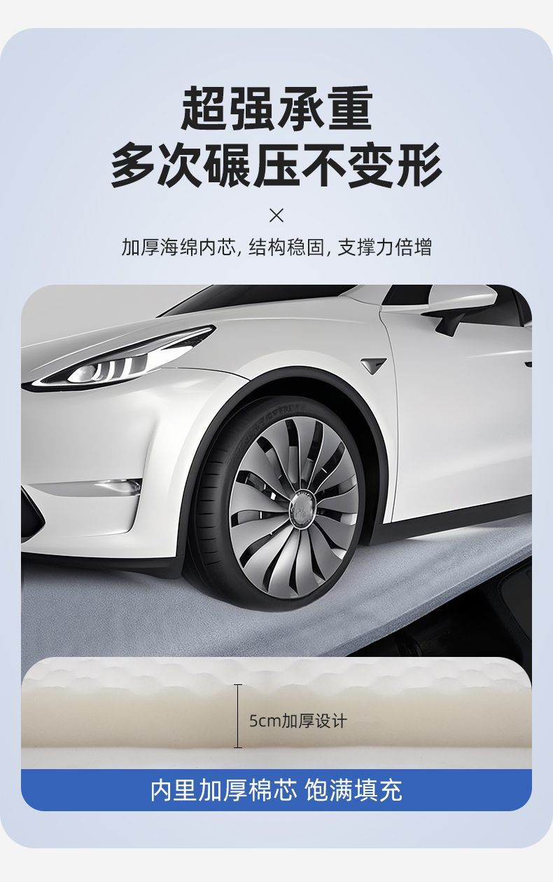 Dark Blue S05 Inflatable Mattress Car Trunk Sleeping Pad Rear Exhaust Air Bed Car Bed Self-Driving Travel Sleeping Artifact