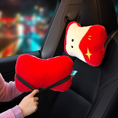 Cute Apple Driving Lumbar Support: Headrest
