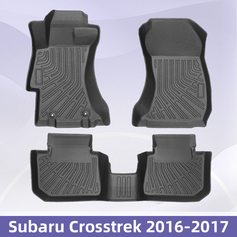 Aplicable a Subaru Crosstrek 2016 - 2017 TPE Foot Pads 3D All Weather Material Backpack Pads