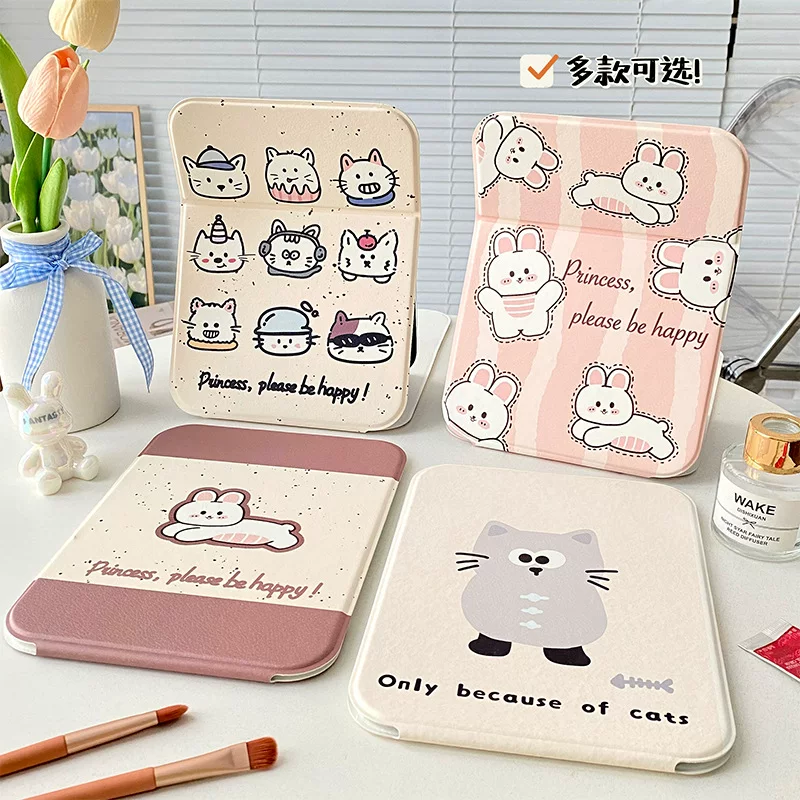 Foldable cute brand high quality mirror, table protective bag for students, fall protection