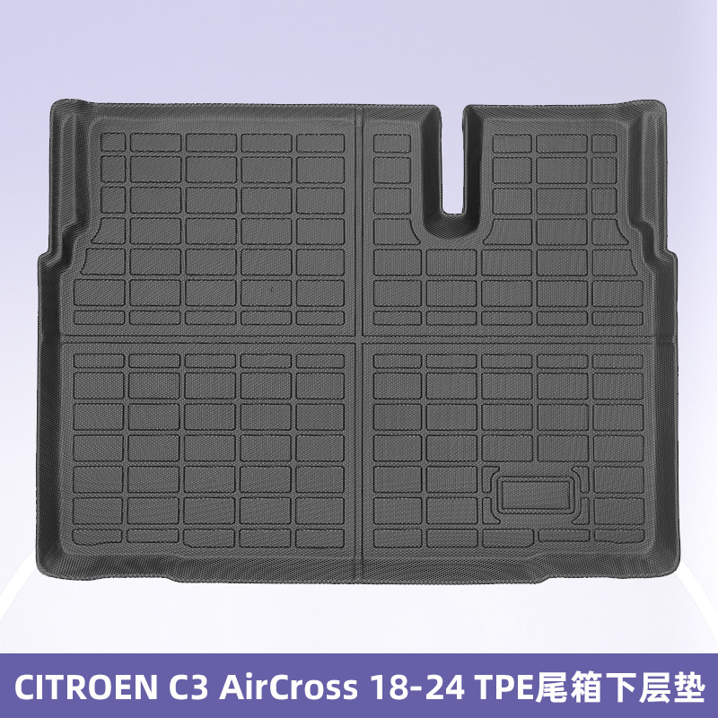 Europa para CITROEN C3 AirCross Combustible 18 - 24 3D TPE Cojín de pie para automóviles
