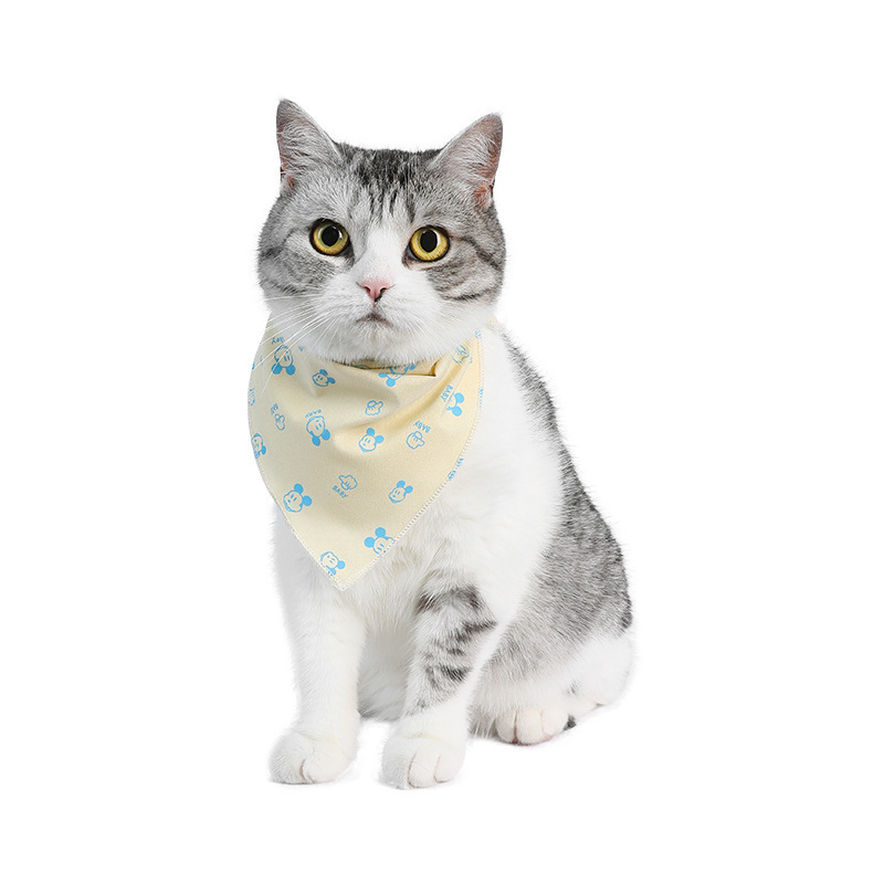 Transfronterizo nuevo mascota babero gato triángulo bufanda perro babero impreso gato bufanda de la mascota