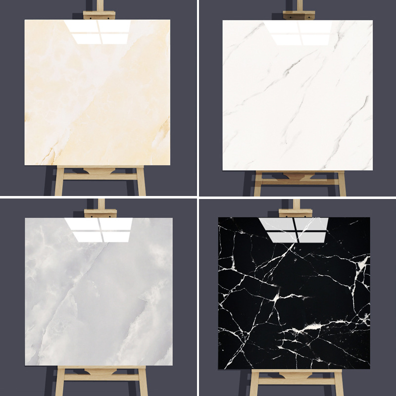 Transfronterizo 30X30 imitación mármol azulejo etiqueta de la pared autoadhesivo papel pintado pared decoración impermeable hogar pared papel pintado