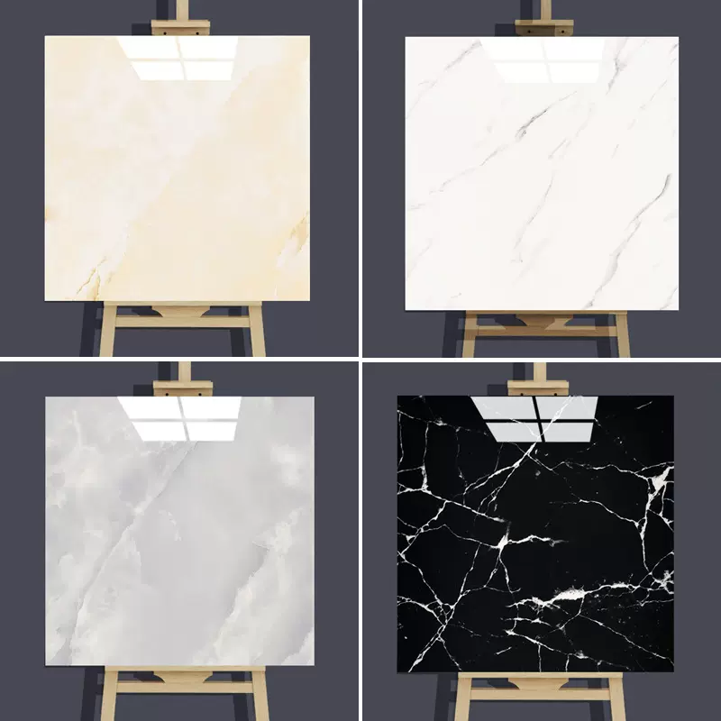 跨境30X30仿大理石瓷砖墙贴自粘wallpaper墙面装饰防水家用墙壁纸