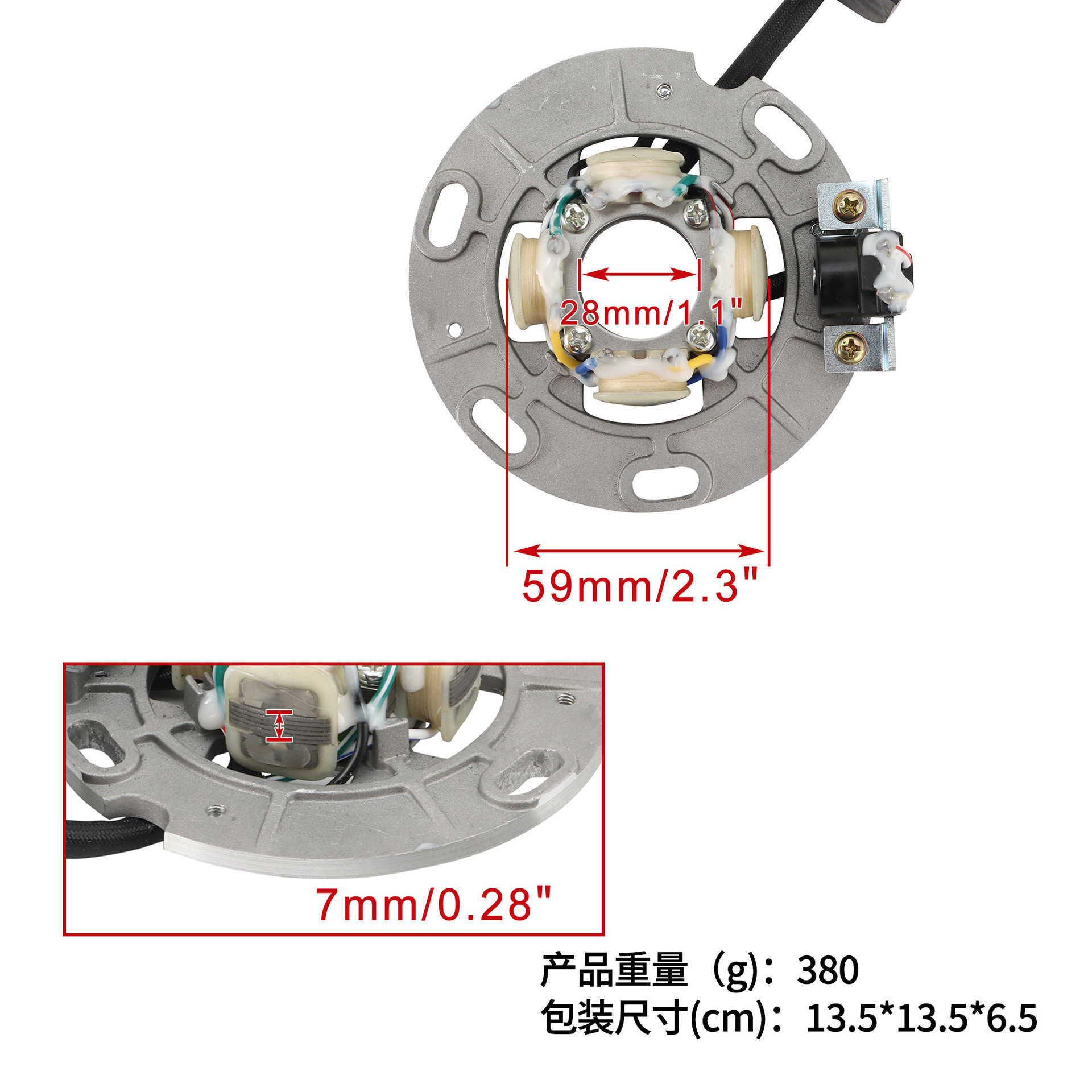 Stator Ignition Coil Parts Suitable for Yamaha Yz250 1999-2022/ Yz250X 2016-2022