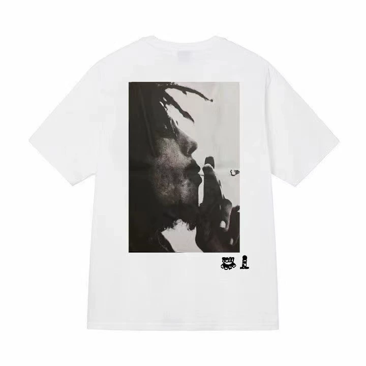 Футболка (Stussy) свободного кроя унисекс, короткий рукав, ткань 230 г, коллекция лета 2025