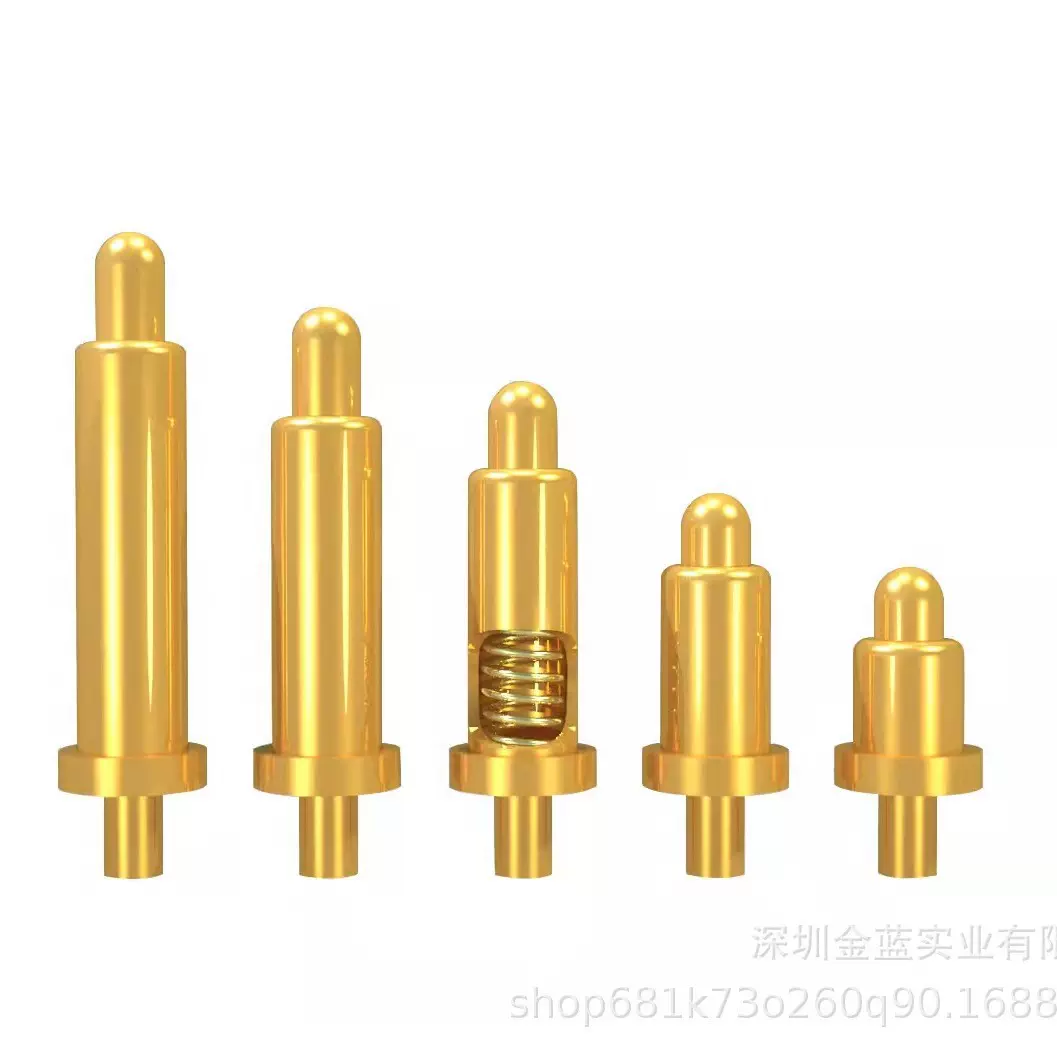 工厂供应弹簧顶针弹性电极双头测试探针插板式弹针电子测试探针