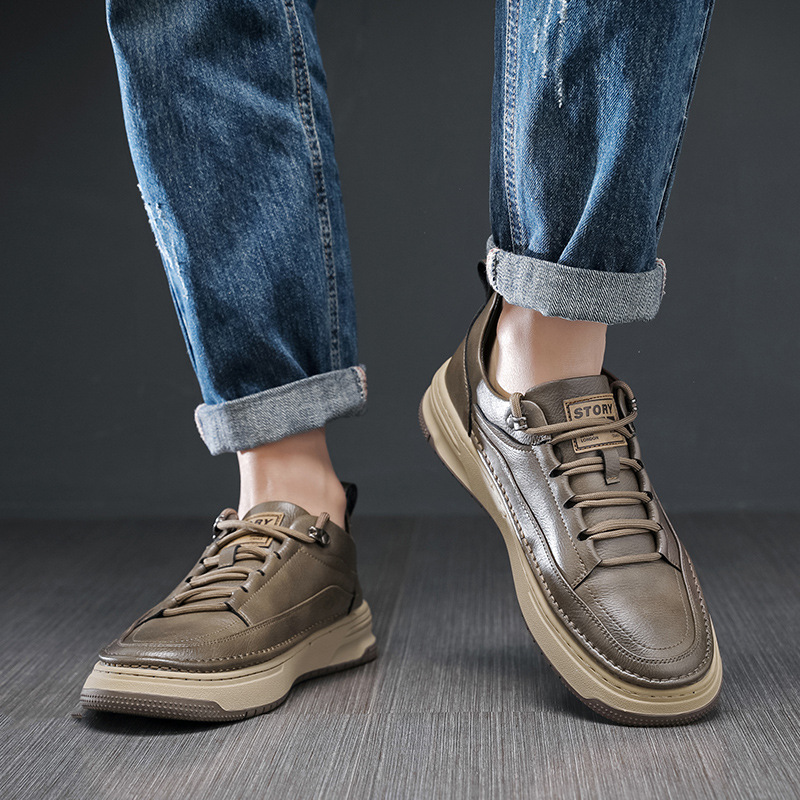 Comfortable Leather Men's Formal Shoes For Work And Casual Wear_voghion.com