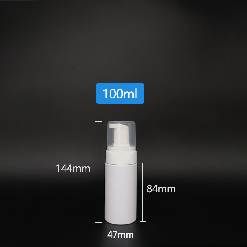 In Stock 42mm White Foaming Bottle Electroplated Rose Gold Foam Pump Cleansing Mousse Bottle Cleansing and Care Dispensing Bottle