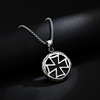 Pendant hip-hop style, necklace stainless steel, accessory, European style