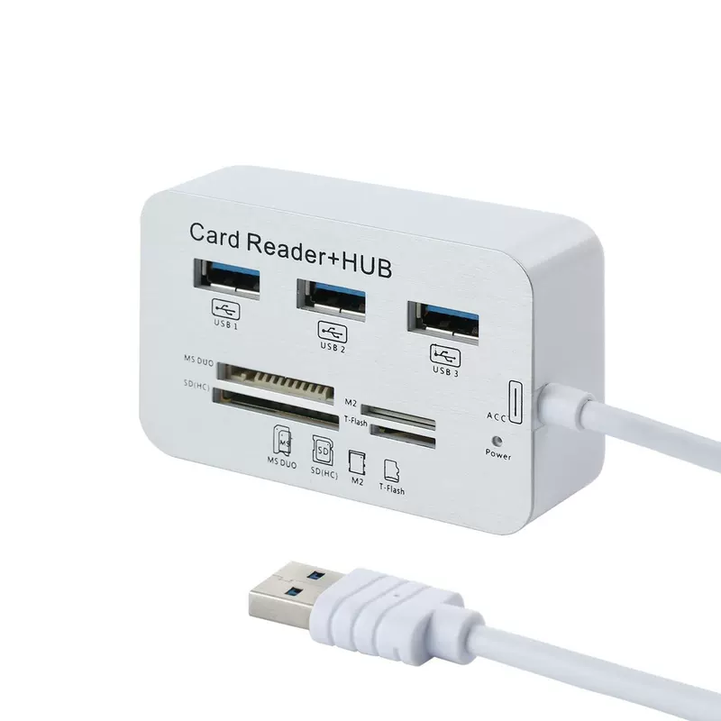 619 USB3.0 комбинированный USB3.0-хаб с картридером — USB3.0 кардридер+хаб в одном